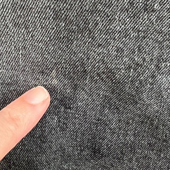 Madewell Perfect Vintage Straight Jeans Black Fade High Rise Side Slit W26 - Picture 2 of 11